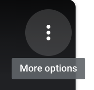 Google Meet three dots button