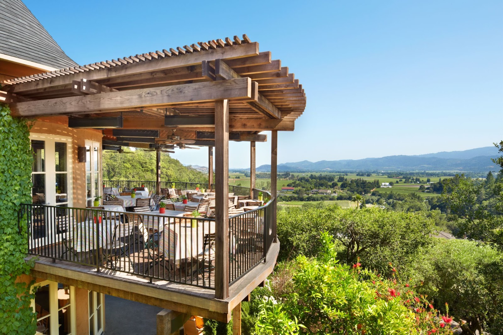 Get relaxed and enjoy the luxurious stay at Auberge du Soleil in Napa Valley