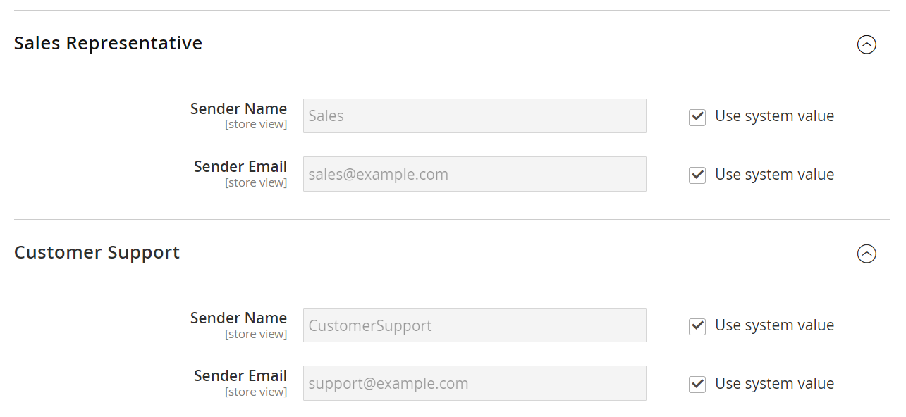 Change Store Email Addresses in Magento 2 3