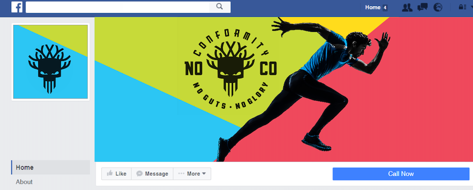 Colorful facebook avatar and cover design
