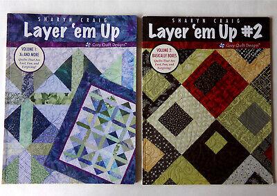 Layer 'Em Up #1 & #2: Sharyn Craig, Cozy Quilt Designs, Lot/Set  Volume One & Two | eBay