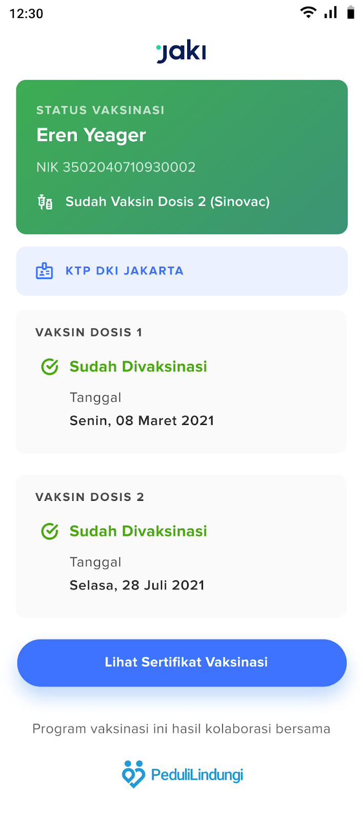 Jaki daftar vaksin