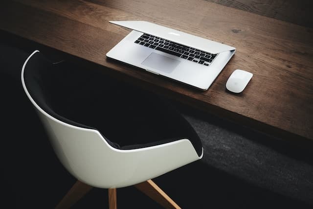 laptop and table