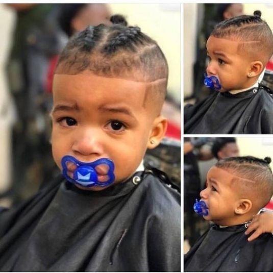 for black haired 1 year old baby boy the braids fit cool