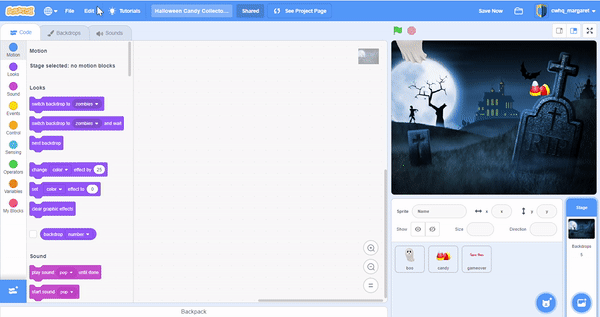 Scratch tutorial step 7.2