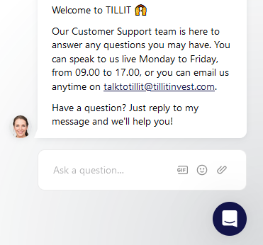 TILLIT's chat bot for TILLIT review