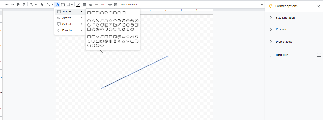 Cara membuat Google Docs di Google Drawings
