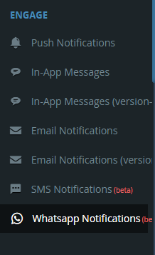 Create WhatsApp notification module from the Upshot.ai dashboard