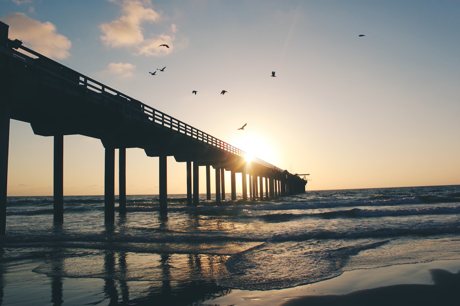 Beach Pier Made From Marine Plywood