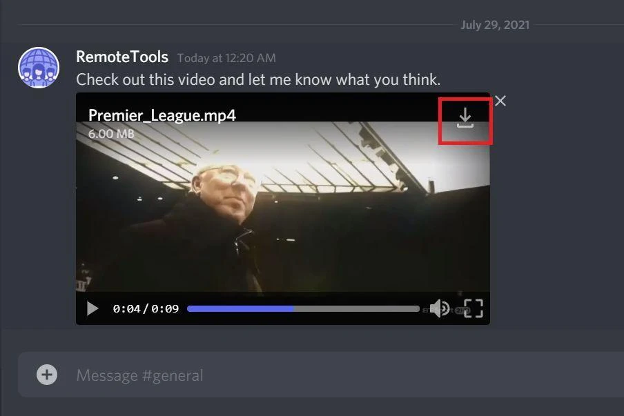 cómo enviar vídeos en discord