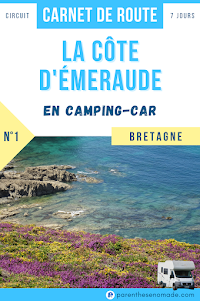 La côte d'Émeraude en camping-car : circuit 7 jours en Bretagne (carnet de route papier)
