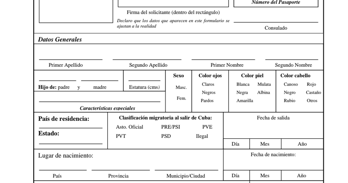 Planilla pasaporte cubano pdf google drive
