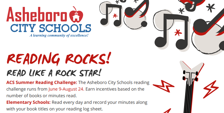 Reading Rocks program flyer