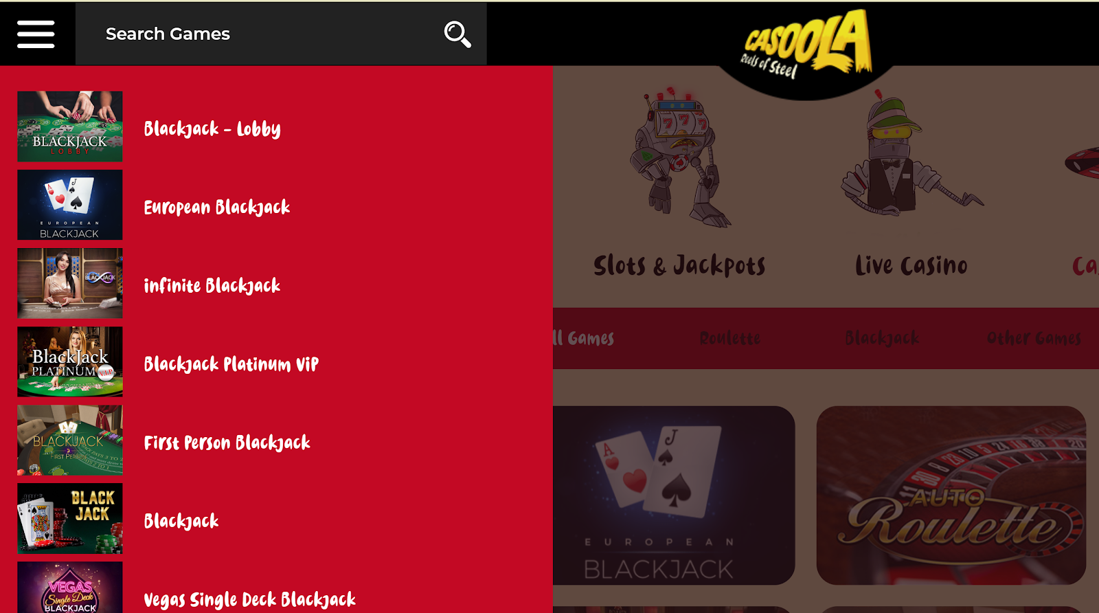 Casoola Casino has lots of great blackjack games that you can play 