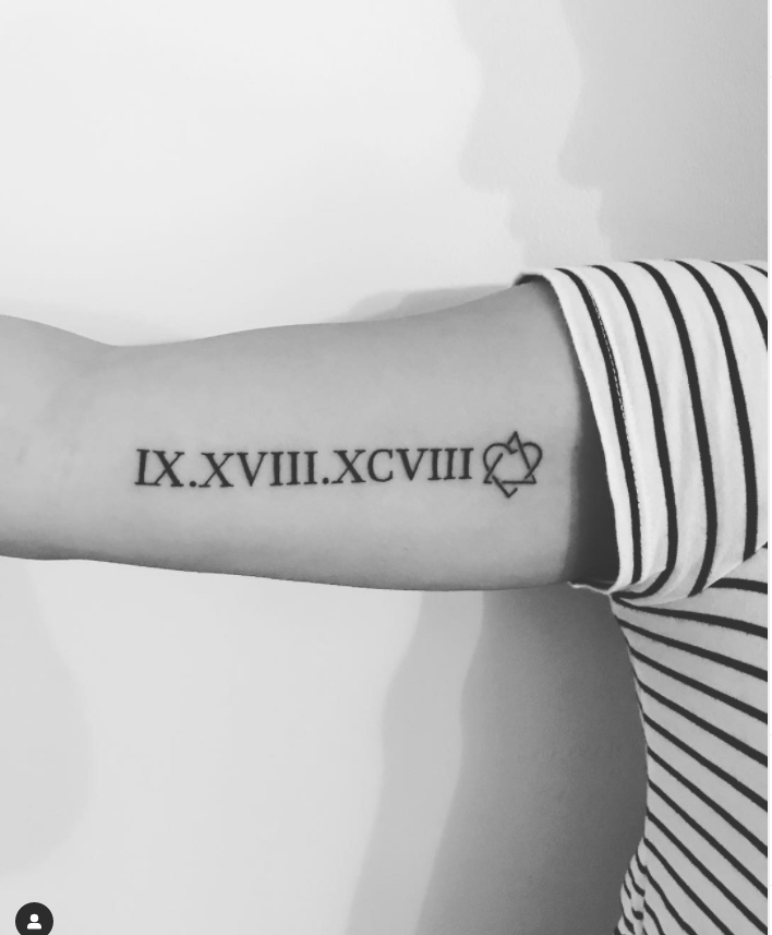 roman numeral adoption tattoo