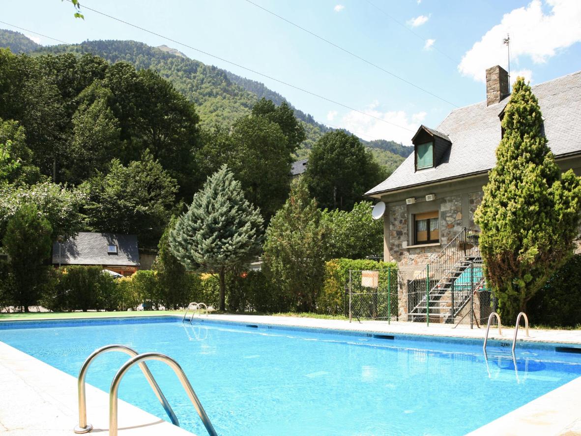 Cool off in this campground’s swimming pool after a day hiking through the Catalonian mountains