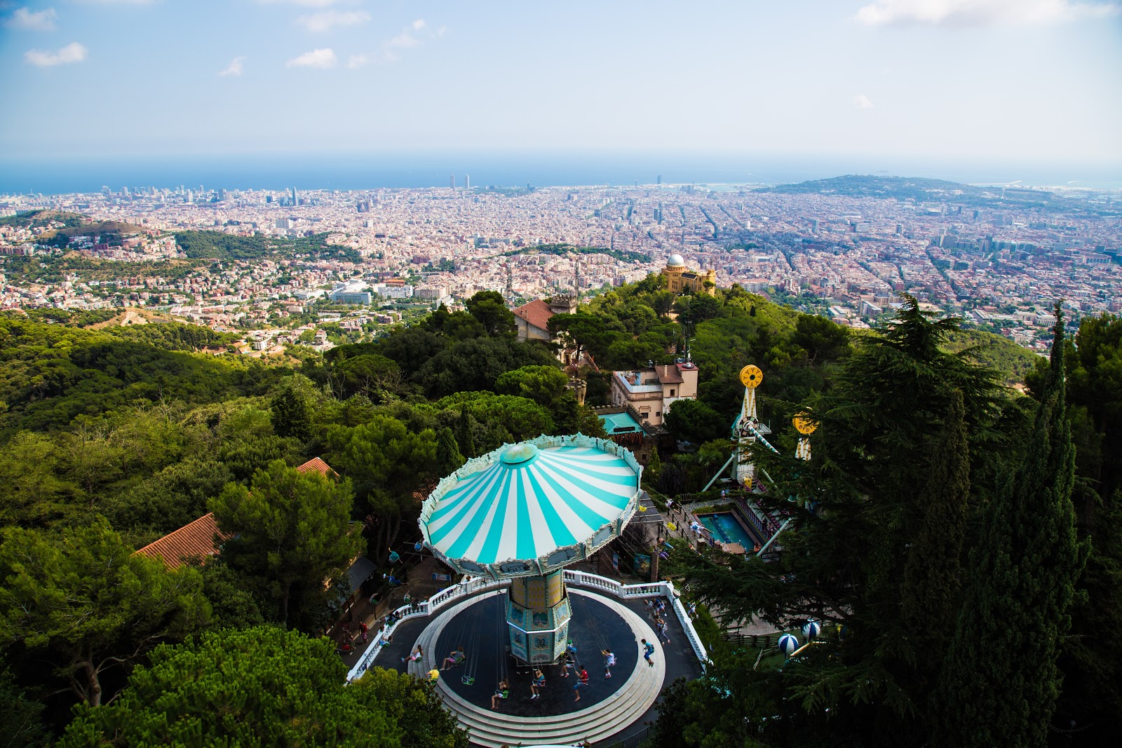 Vistas desde el Monte Tibidabo Vistas desde el Monte Tibidabo