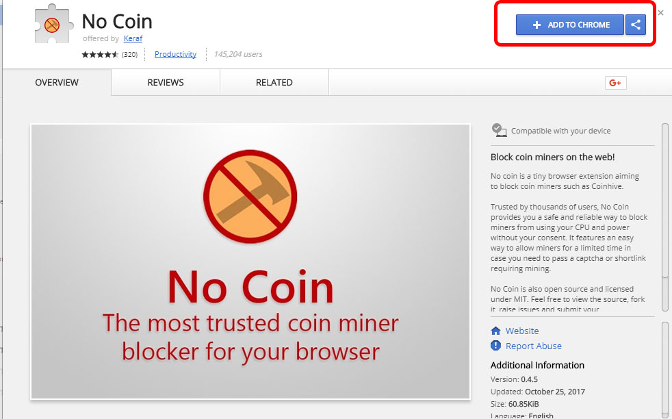 No coin is a tiny browser extension aiming to block coin miners such as  Coinhive. : r/firefox