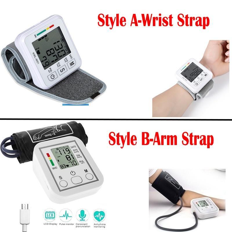 Buy Digital Blood Pressure Monitor Arm/Wrist Wrap High Accuracy Upper Arm  Sphygmomanometer Home Health Care at affordable prices — free shipping,  real reviews with photos — Joom