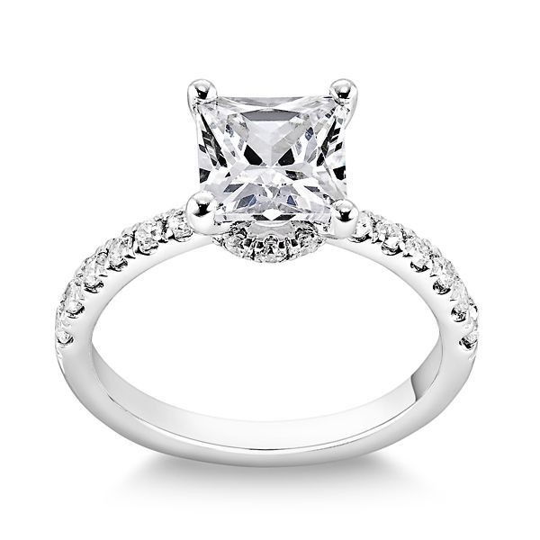 princess cut engagement ring solitaire