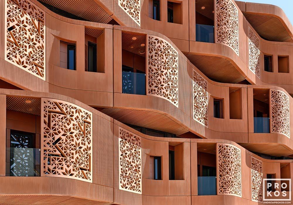 Masdar Facade I - Fine Art Architectural Photo by Andrew Prokos