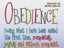 Image result for obedience is central to becoming being and remaining happy]