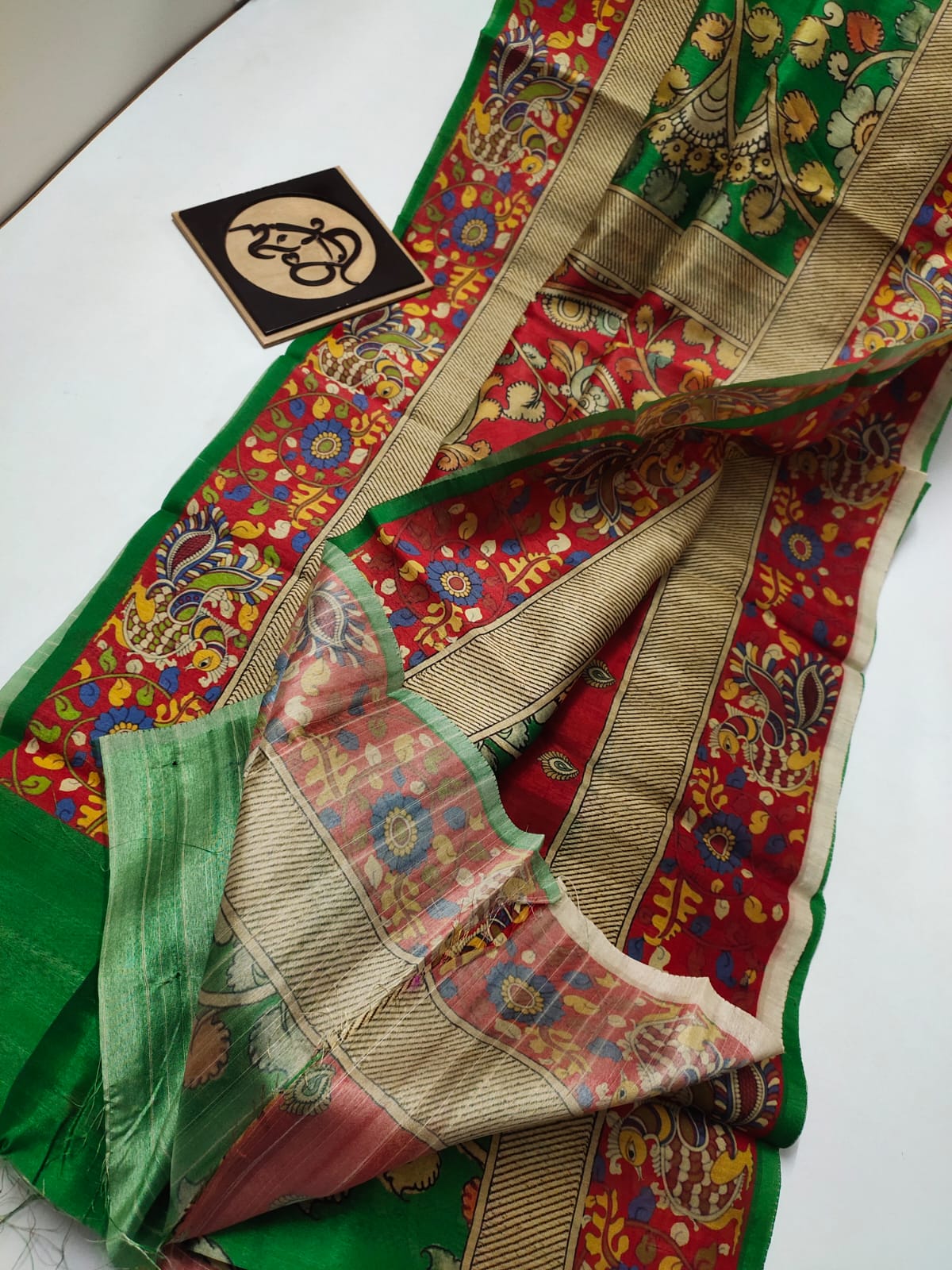 Beneras fancy beautiful kalamkari digital print sarees