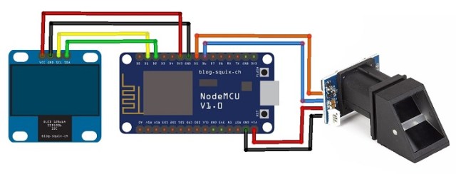 Circuit Diagram_IoT Based Fingerprint Biometric Attendance System