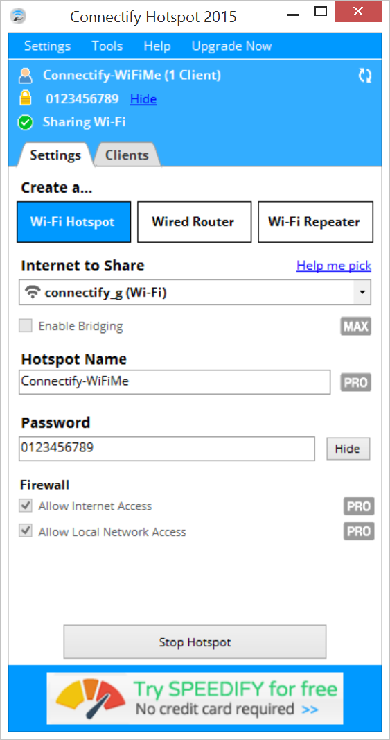 Скачать программу connectify pro бесплатно