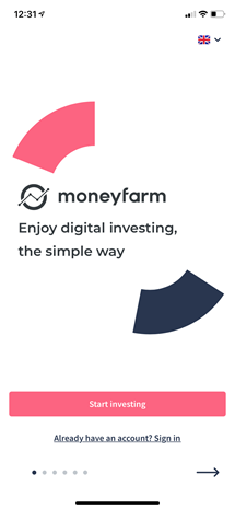 Moneyfarm review signup