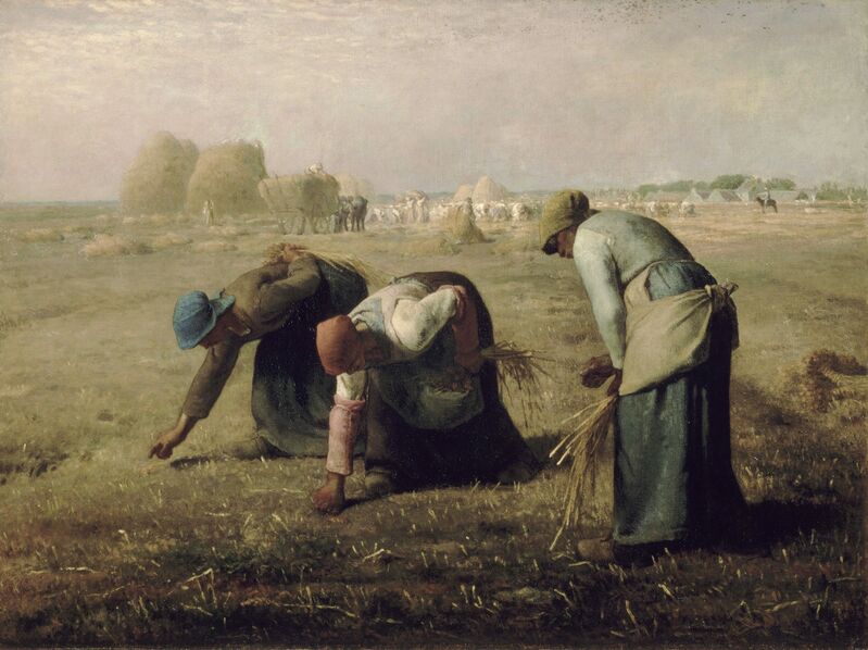 Jean-François Millet, ‘The Gleaners’, 1857, Painting, Oil on on canvas, Musée d'Orsay