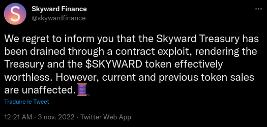 Hackera Skyward Finance.
