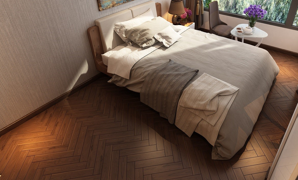  sàn gỗ đẳng cấp phòng ngủ