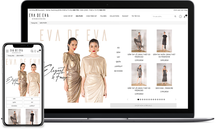 xây dựng website kinh doanh thời trang