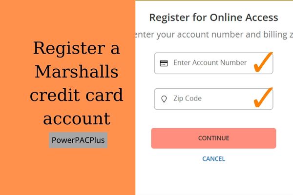 sign up a marshalls credit card account