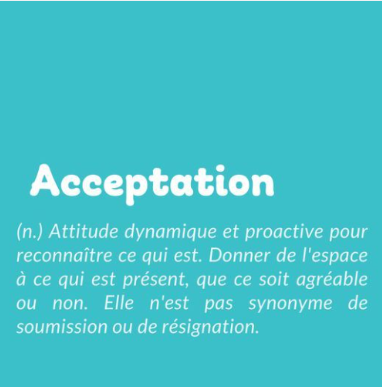 acceptation