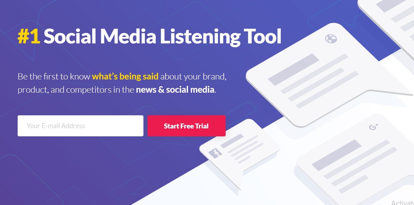 An example of a social media listening tool that helps you learn more about your targeted community. 