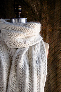 simple cable knit scarf pattern