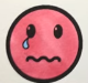 Let's draw and color the crying face emoji.