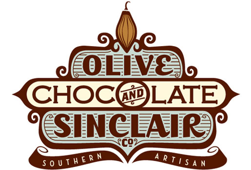 Logo de l'entreprise de chocolat Olive et Sinclair