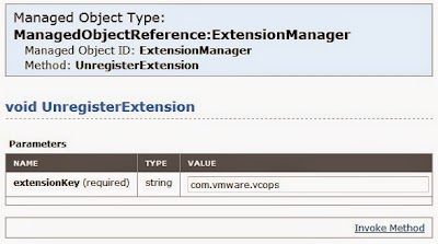 Indicamos en value la extensión a desregistrar