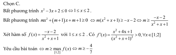 Ví dụ 2 vận dụng cao hàm số - biện luận phương trình, bất phương trình - giải