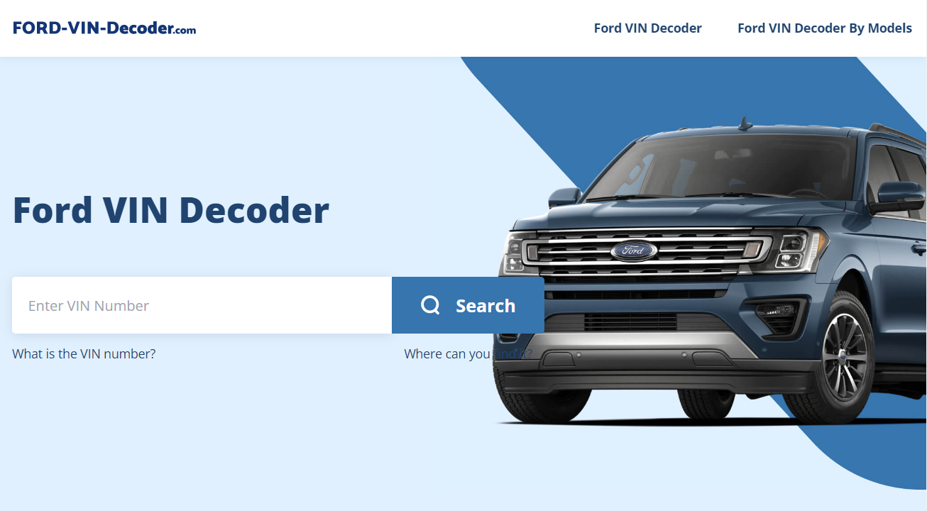 Ford VIN Decoder Review Check and Decode Your VIN Dr Cric