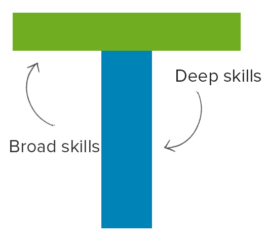 What Are T-Shaped Skills And Why You Need To Hire A X-Shaped Profile -  FourWeekMBA