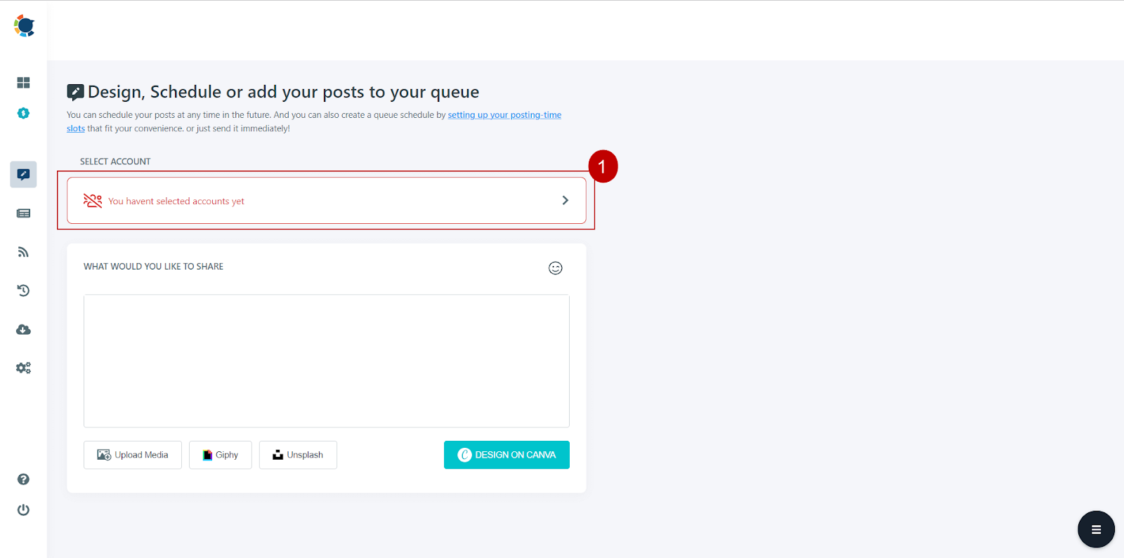 You can select your accounts and use Canva to design social media content that can be used as Instagram thumbnails.