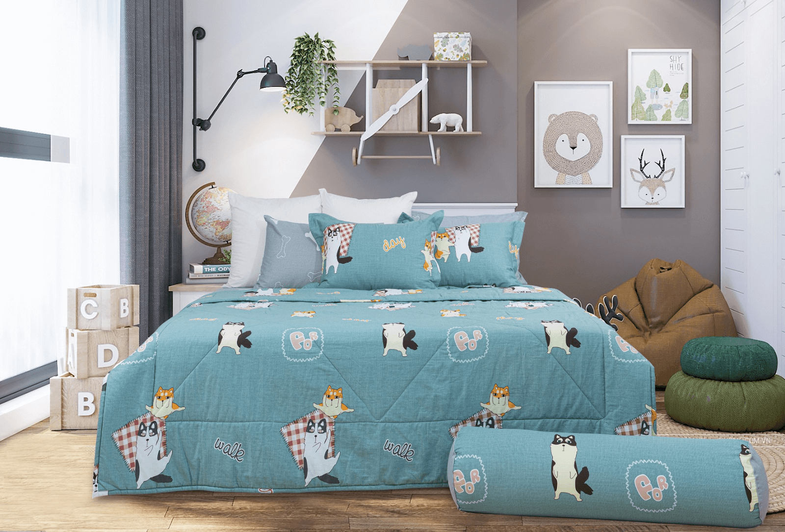 Mẫu chăn 100% cotton 2