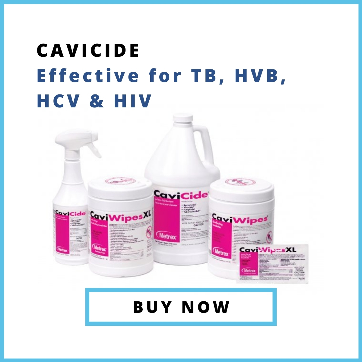 Shoppable Ad - Cavicide Disinfectant – Metrex - Buy Now