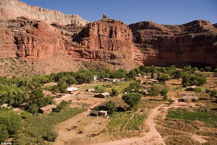 most isolated place Supai Village Arizona