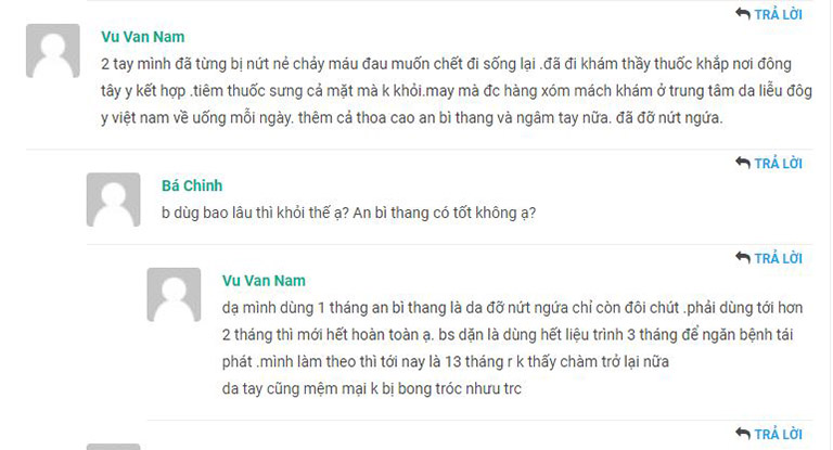 Một số review An Bì Thang của khách hàng