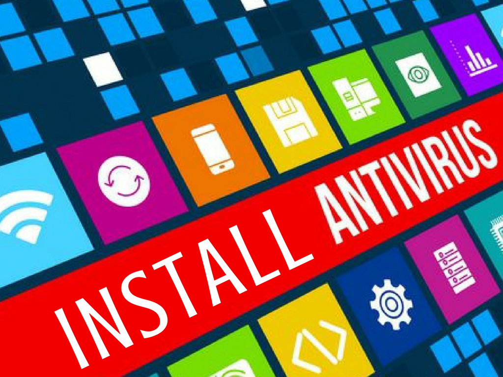 symbolic image asking for install antivirus
